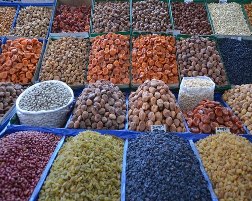 A variety of legumes including beans and lentils